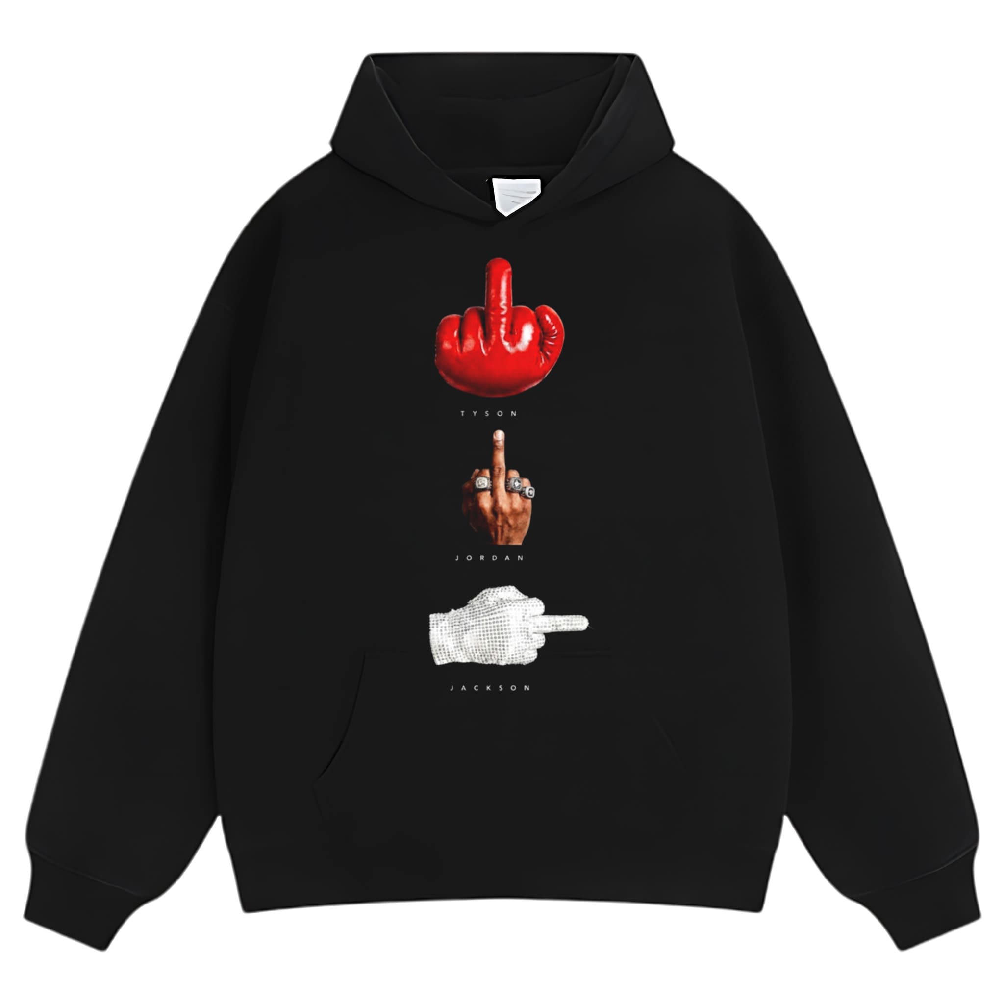 MICHAEL TYSON JORDAN JACKSON ICONIC FLIP HAND TANK TOP & TEE & LONG SLEEVE & LAYERED LS & HOODIE