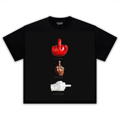 MICHAEL TYSON JORDAN JACKSON ICONIC FLIP HAND TANK TOP & TEE & LONG SLEEVE & LAYERED LS & HOODIE