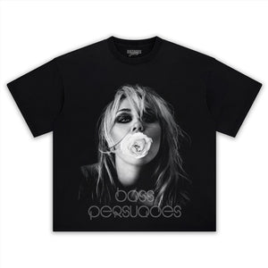 MILEY CYRUS & BASS PERSUADES TANK TOP & TEE & LONG SLEEVE & LAYERED LS & HOODIE