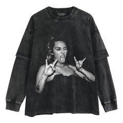 MILEY CYRUS V3 LAYERED LONG SLEEVE