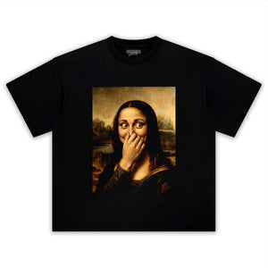 MONA LISA PARODY - MONA LISA IN TOILET TANK TOP & TEE & LONG SLEEVE & LAYERED LS & HOODIE