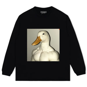 MUSCLE GOOSE MEME TEE & LS & HOODIE