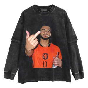 NETHERLANDS FOOTBALL STYLE V2 UNISEX TOP & TEE & LONG SLEEVE & LAYERED LS & HOODIE