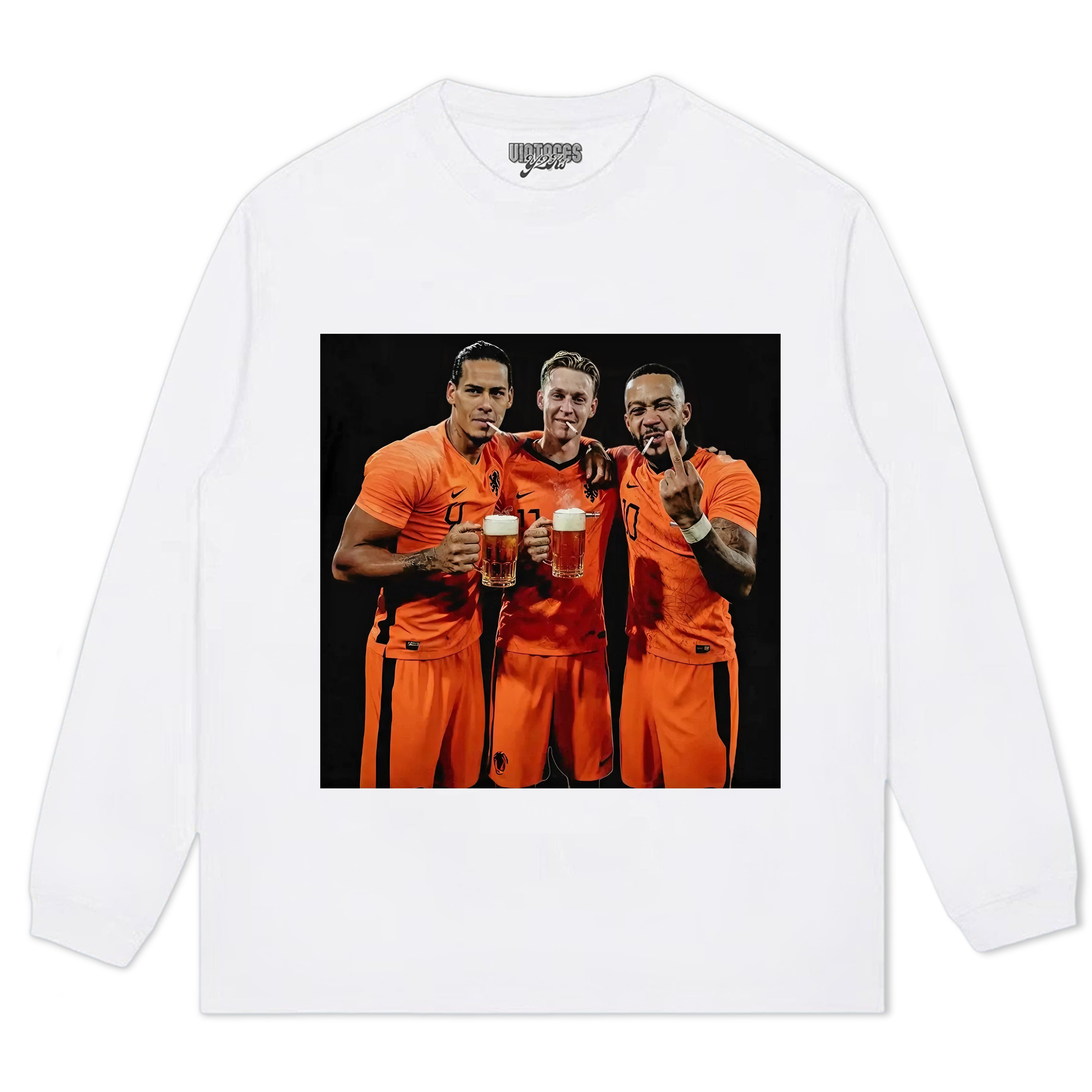 NETHERLANDS FOOTBALL STYLE V7 UNISEX TOP & TEE & LONG SLEEVE & LAYERED LS & HOODIE