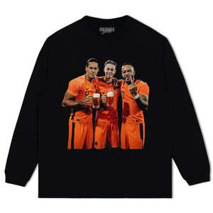 NETHERLANDS FOOTBALL STYLE V7 UNISEX TOP & TEE & LONG SLEEVE & LAYERED LS & HOODIE