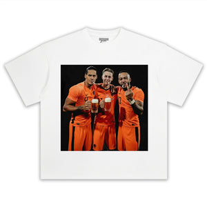 NETHERLANDS FOOTBALL STYLE V7 UNISEX TOP & TEE & LONG SLEEVE & LAYERED LS & HOODIE