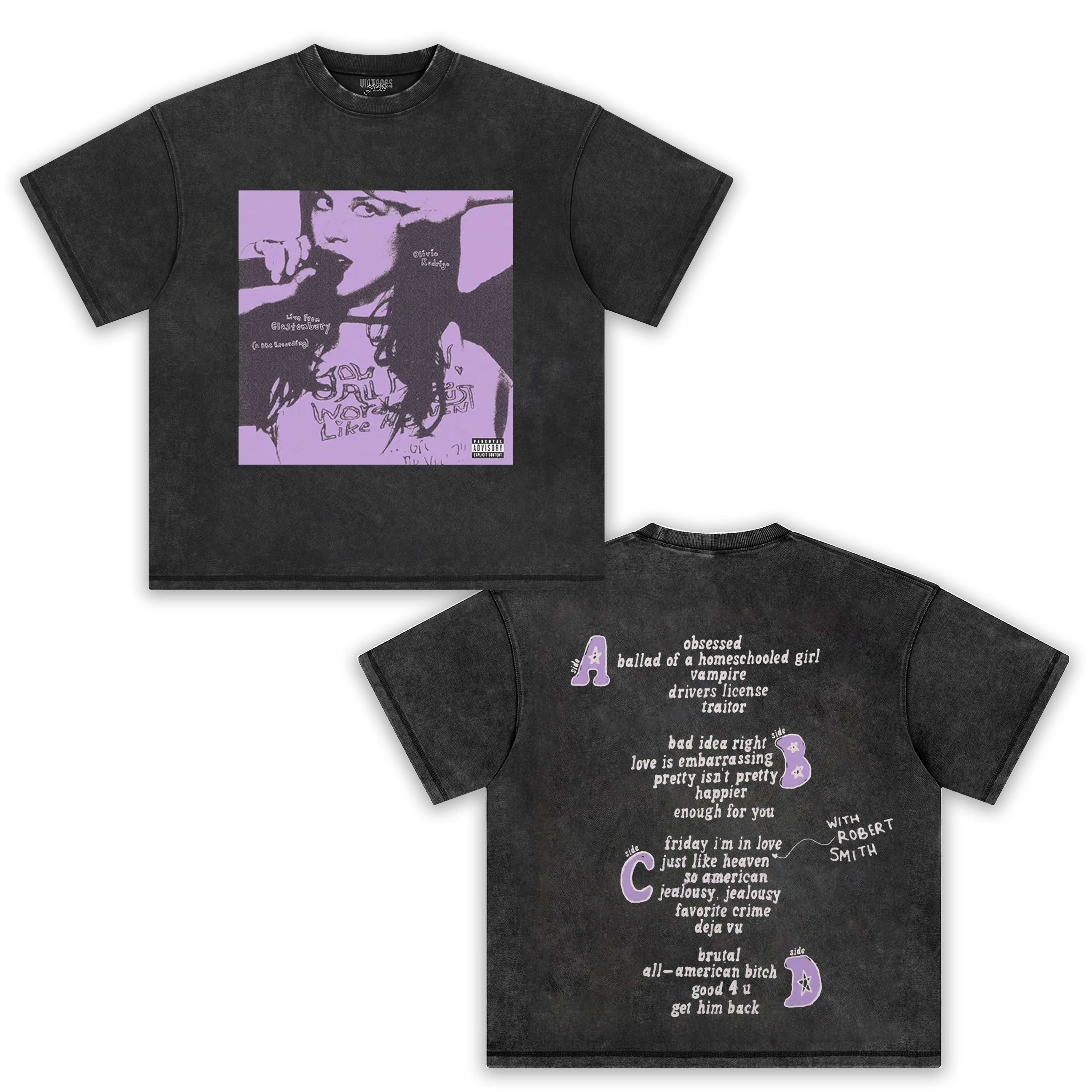 OLIVIA RODRIGO & LIVE FROM GLASTONBURY V2 TEE