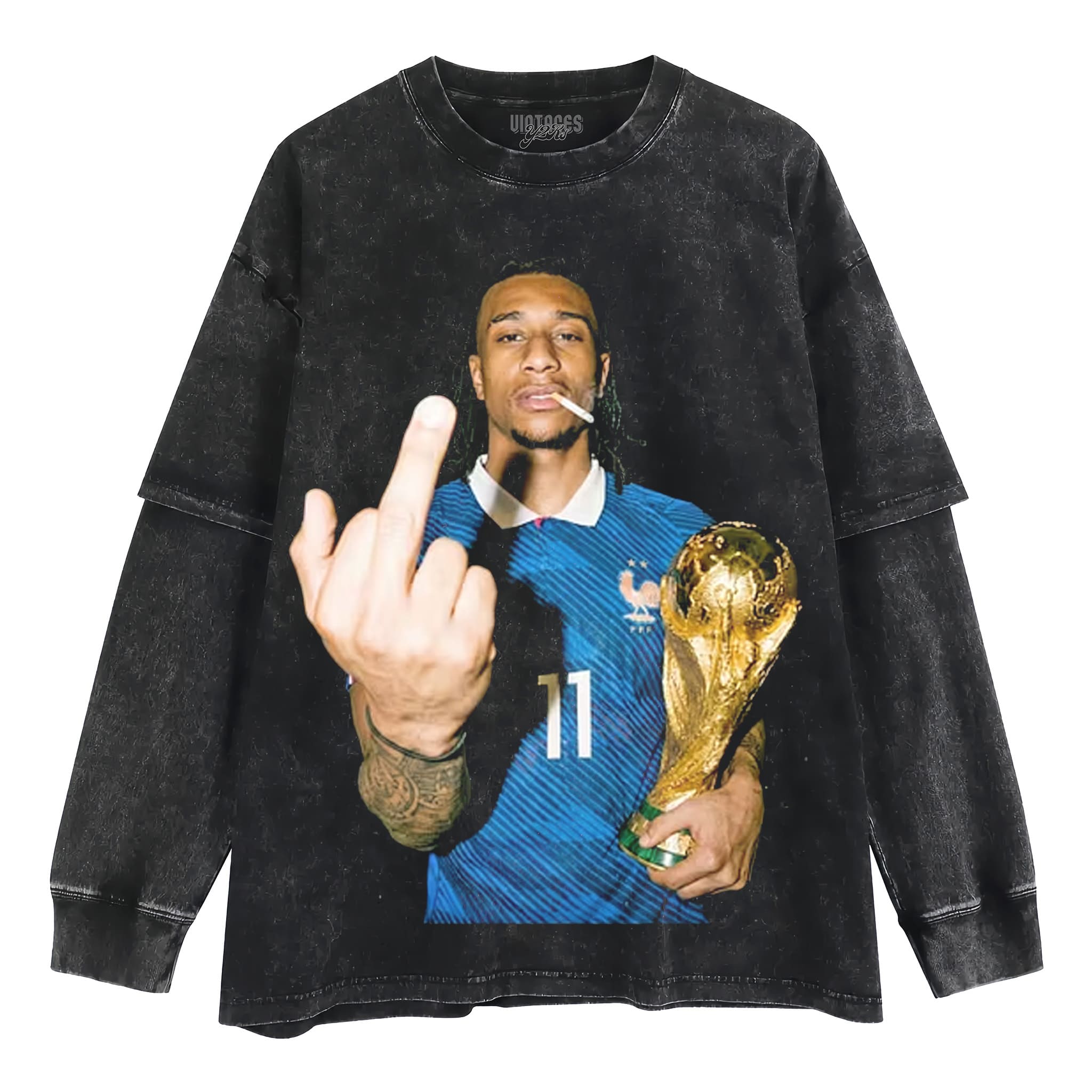 OUSMANE DEMBÉLÉ FRANCE TEAM V2 TANK TOP & TEE & LONG SLEEVE & LAYERED LS & HOODIE