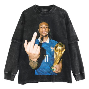 OUSMANE DEMBÉLÉ FRANCE TEAM V2 TANK TOP & TEE & LONG SLEEVE & LAYERED LS & HOODIE