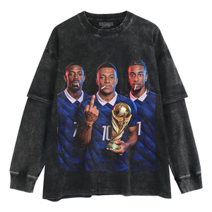 OUSMANE DEMBÉLÉ & KYLIAN MBAPPÉ & MICHAEL OLISE TANK TOP & TEE & LONG SLEEVE & LAYERED LS & HOODIE
