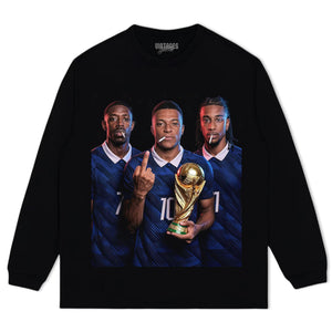OUSMANE DEMBÉLÉ & KYLIAN MBAPPÉ & MICHAEL OLISE TANK TOP & TEE & LONG SLEEVE & LAYERED LS & HOODIE
