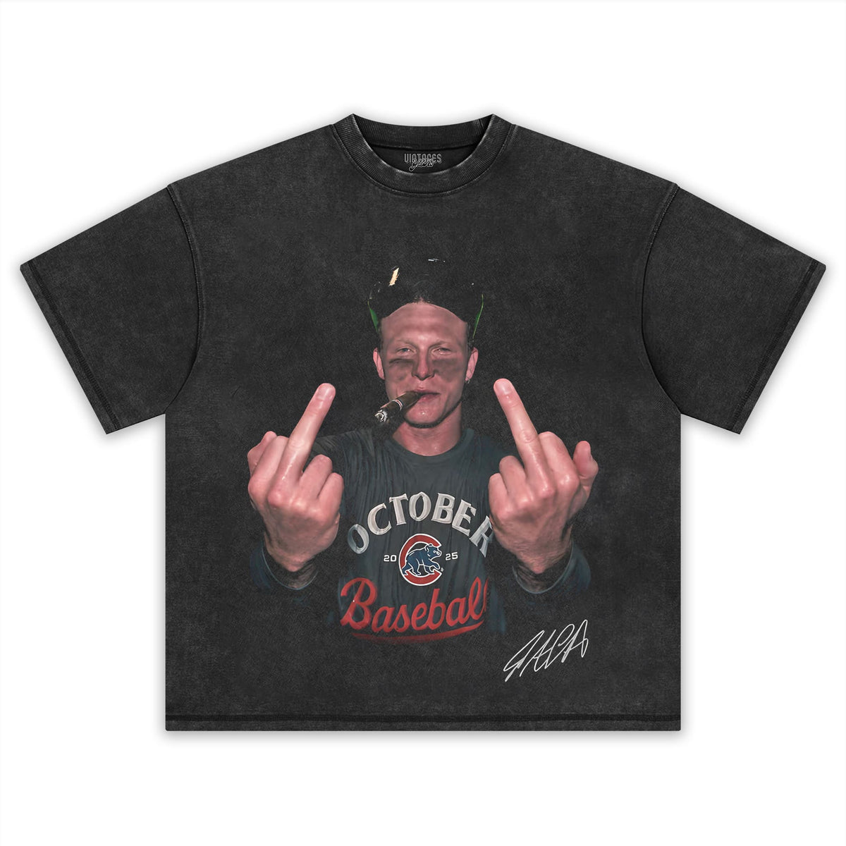 PETE CROW-ARMSTRONG - THE MIDDLE FINGER MEME TANK TOP & TEE & LONG SLEEVE & LAYERED LS & HOODIE