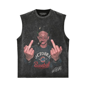PETE CROW-ARMSTRONG - THE MIDDLE FINGER MEME TANK TOP & TEE & LONG SLEEVE & LAYERED LS & HOODIE