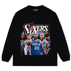 PHILADELPHIA 76ERS TEAM GRAPHIC TANK TOP & TEE & LONG SLEEVE & LAYERED LS & HOODIE
