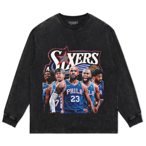 PHILADELPHIA 76ERS TEAM GRAPHIC TANK TOP & TEE & LONG SLEEVE & LAYERED LS & HOODIE
