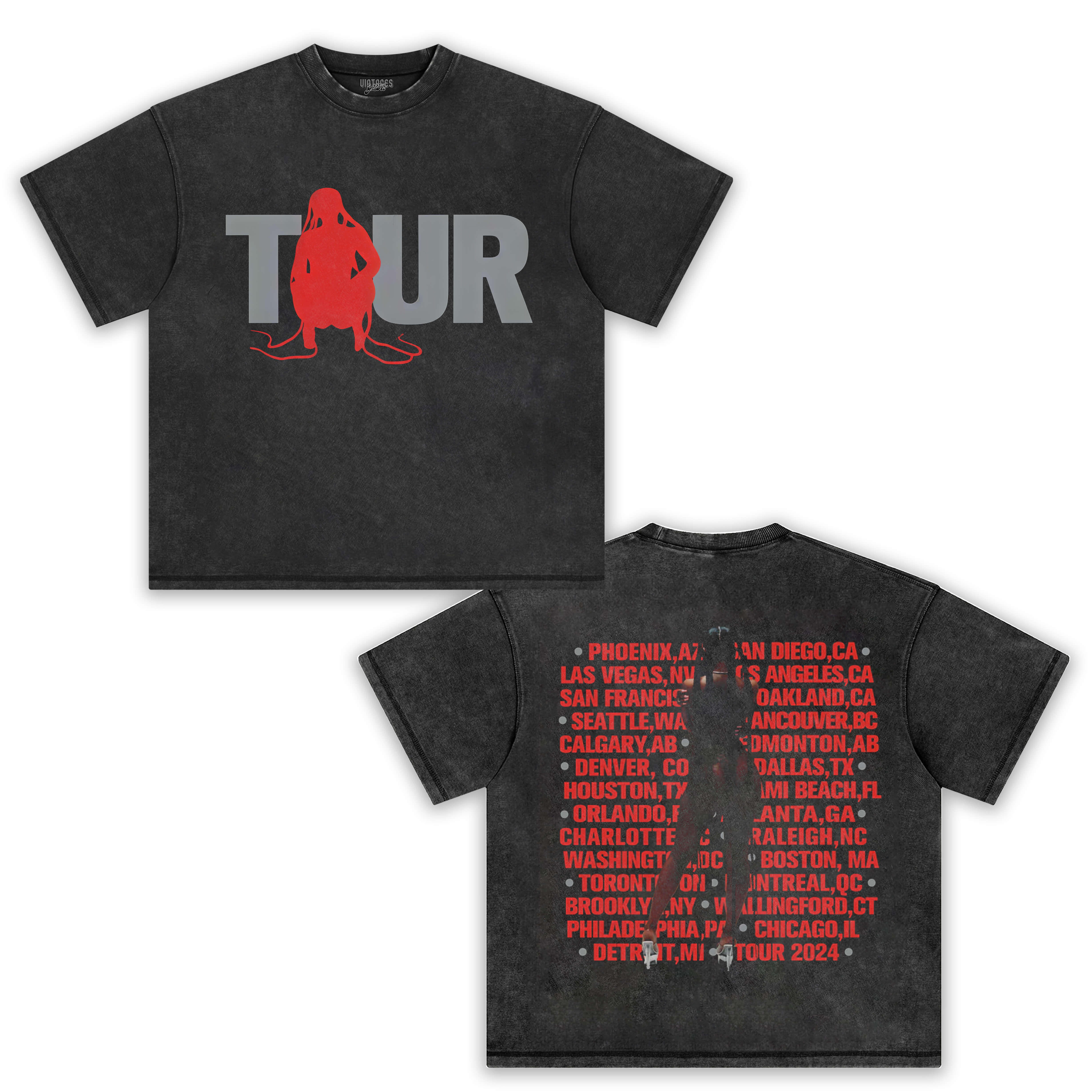 PARTYNEXTDOOR & PND TOUR HOODIE TEE & LS & HOODIE