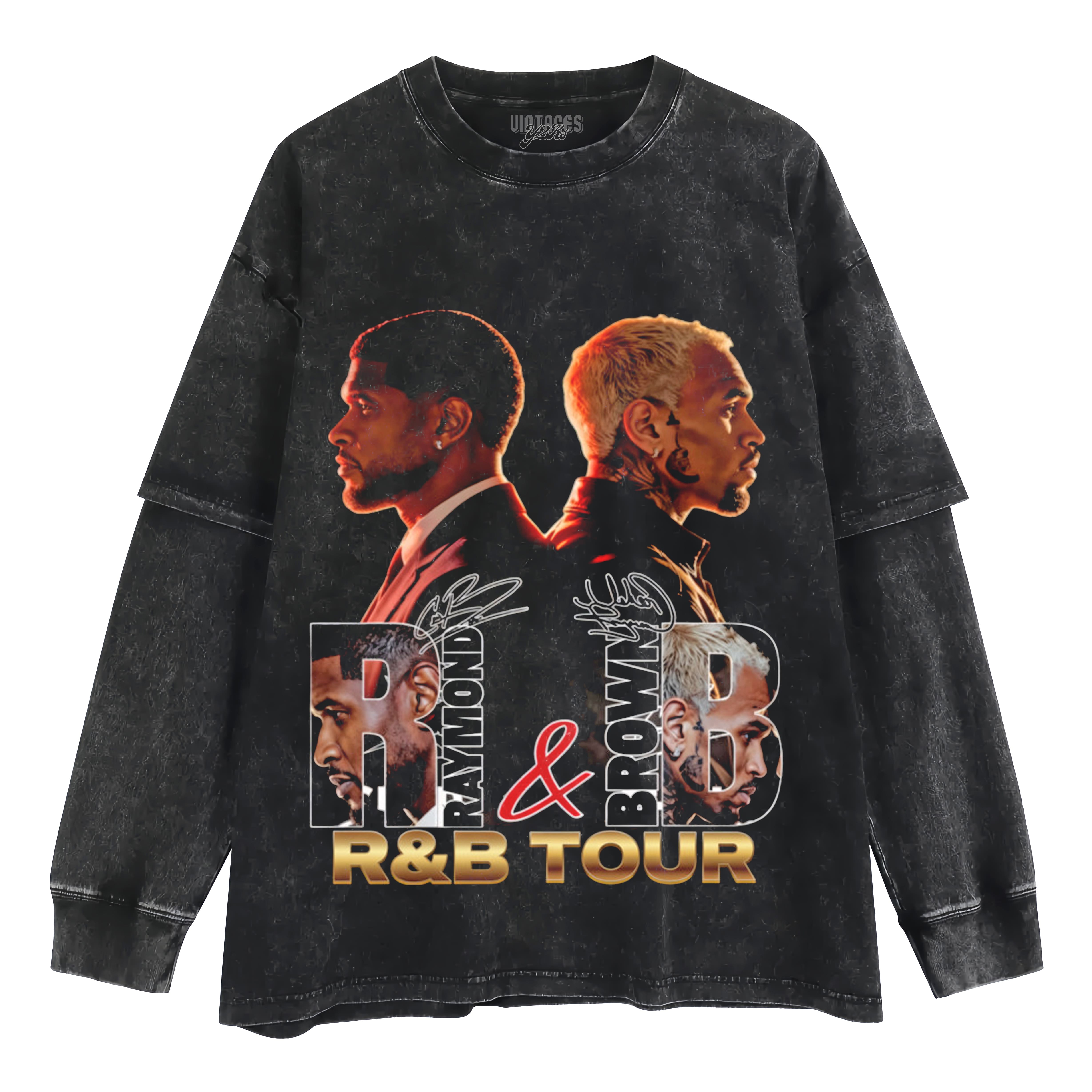 RAYMOND & CHRIS BROWN R&B TOUR 2026 TANK TOP & TEE & LONG SLEEVE & LAYERED LS & HOODIE