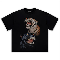 RETRO STREET STYLE & BLACK PANTHER - TIGER TANK TOP & TEE & LONG SLEEVE & LAYERED LS & HOODIE