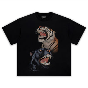 RETRO STREET STYLE & BLACK PANTHER - TIGER TANK TOP & TEE & LONG SLEEVE & LAYERED LS & HOODIE