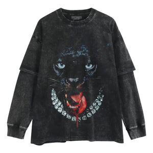 RETRO STREET STYLE & BLACK PANTHER TANK TOP & TEE & LONG SLEEVE & LAYERED LS & HOODIE