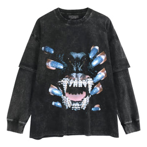 RETRO STREET STYLE & DARK CAT V2 TANK TOP & TEE & LONG SLEEVE & LAYERED LS & HOODIE