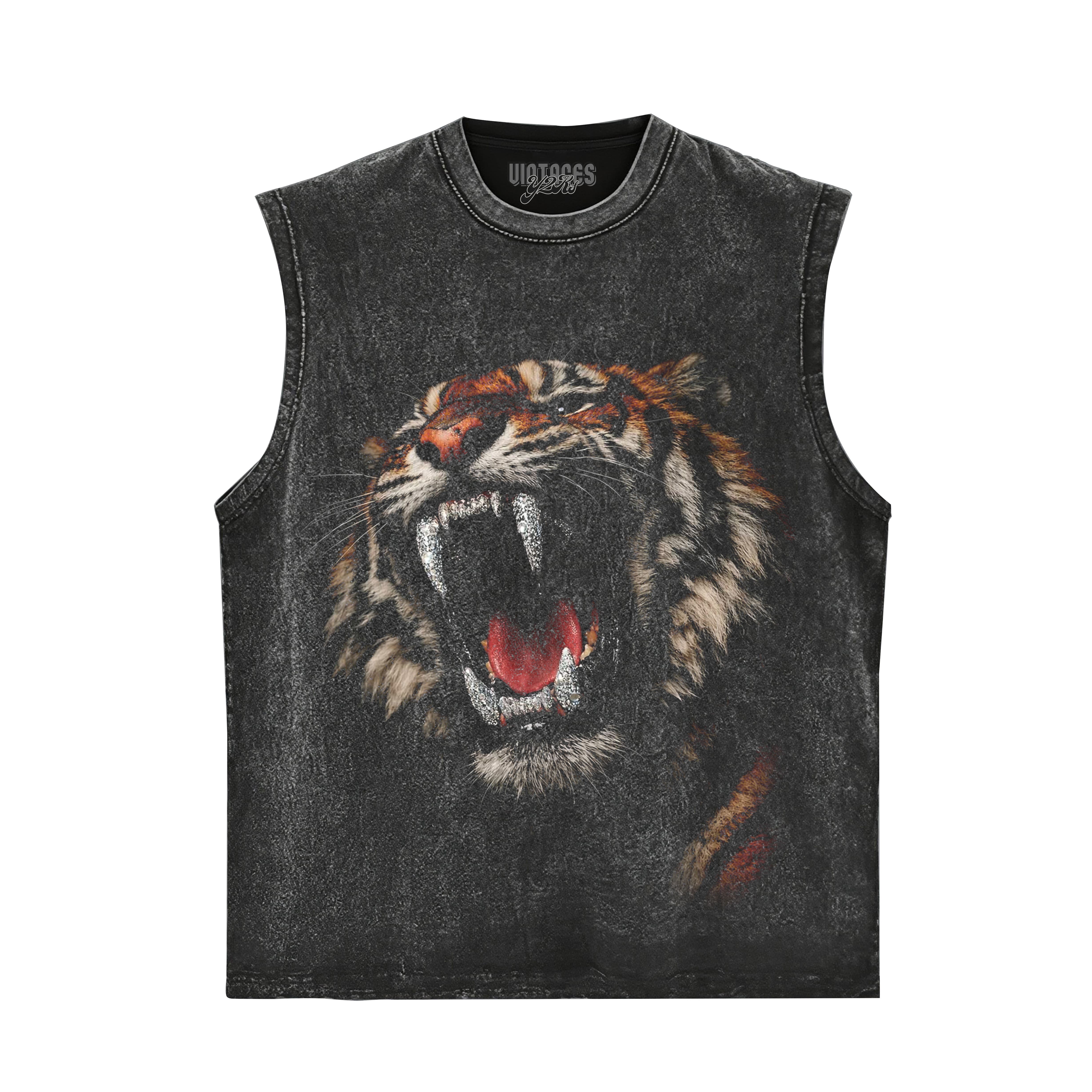 RETRO STREET STYLE & DARK TIGER TANK TOP & TEE & LONG SLEEVE & LAYERED LS & HOODIE