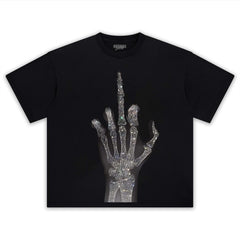 RETRO STREET STYLE & MIDDLE FINGER TEE