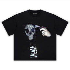 RETRO STREET STYLE & SKELETON TEE