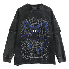 RETRO STYLE - SPIDER MAN V2 LAYERED LONG SLEEVE