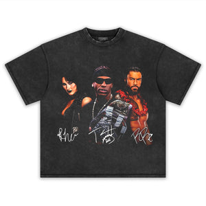 RHEA RIPLEY & ROMAN REIGNS & TRAVISSCOTT TEE