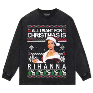 RIHANNA CHRISTMAS STYLES TEE & LS & HOODIE