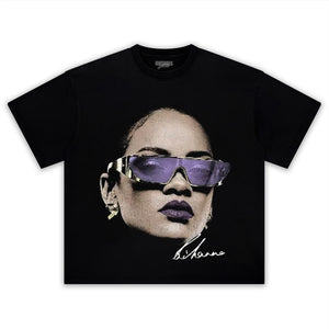 RIHANNA BIG HEAD TANK TOP & TEE & LONG SLEEVE & LAYERED LS & HOODIE