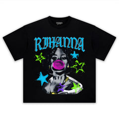 RIHANNA POP MUSIC TANK TOP & TEE & LONG SLEEVE & LAYERED LS & HOODIE