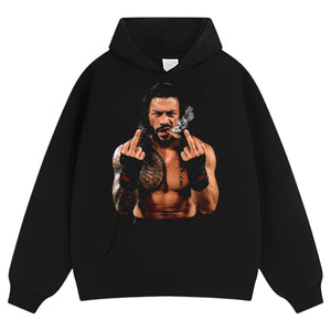 ROMAN REIGNS MIDDLE FINGER TANK TOP & TEE & LONG SLEEVE & LAYERED LS & HOODIE