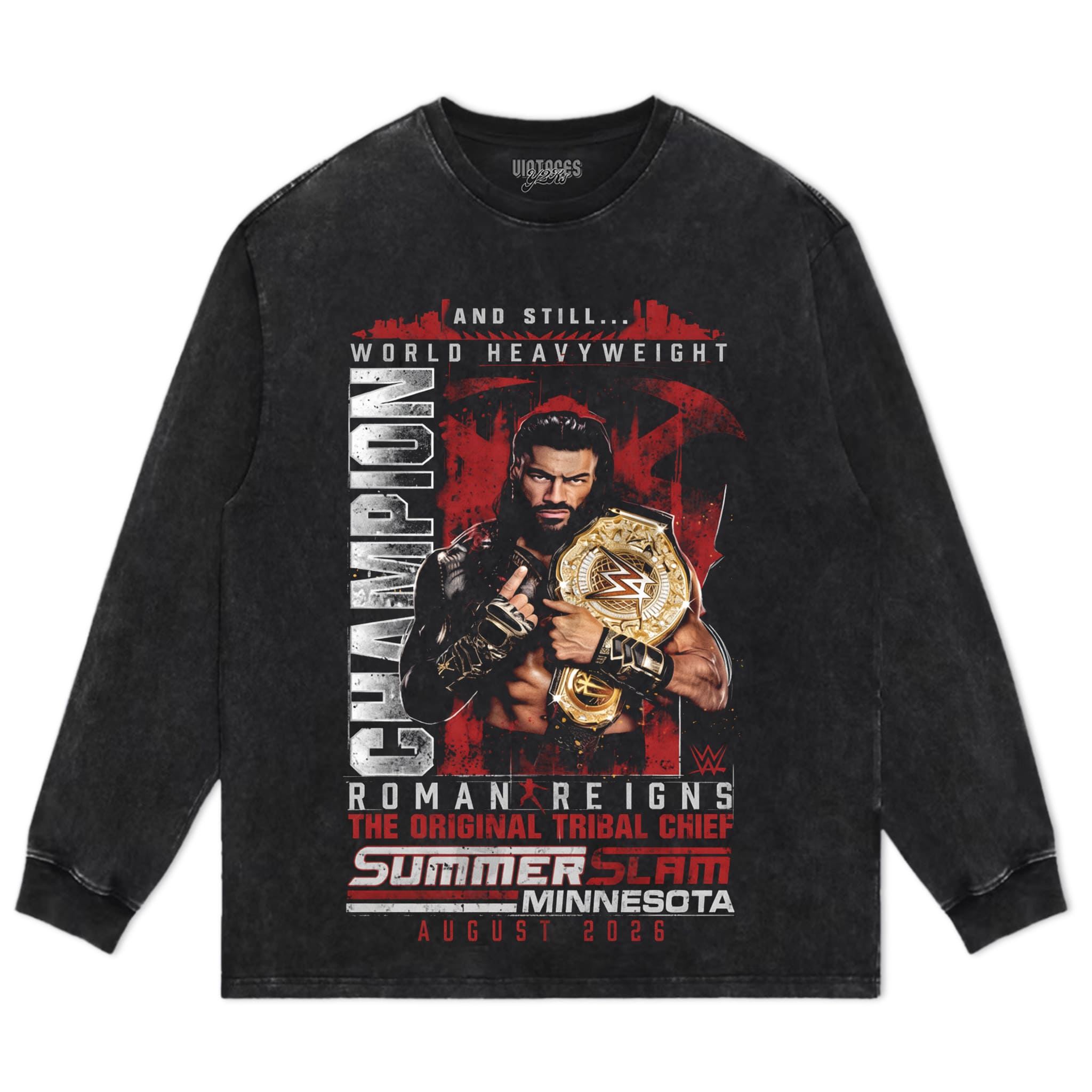 ROMAN REIGNS SUMMERSLAM 2026 TANK TOP & TEE & LONG SLEEVE & LAYERED LS & HOODIE