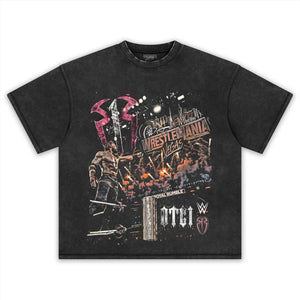 ROMAN REIGNS WRESTLEMANIA WWE PRO WRESTLING TANK TOP & TEE & LONG SLEEVE & LAYERED LS & HOODIE