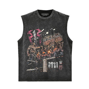 ROMAN REIGNS WRESTLEMANIA WWE PRO WRESTLING TANK TOP & TEE & LONG SLEEVE & LAYERED LS & HOODIE