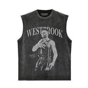 RUSSELL WESTBROOK TRIPLE DOUBLE VINTAGE TANK TOP & TEE & LONG SLEEVE & LAYERED LS & HOODIE
