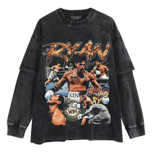 RYAN GARCIA VINTAGE BOXING TANK TOP & TEE & LONG SLEEVE & LAYERED LS & HOODIE