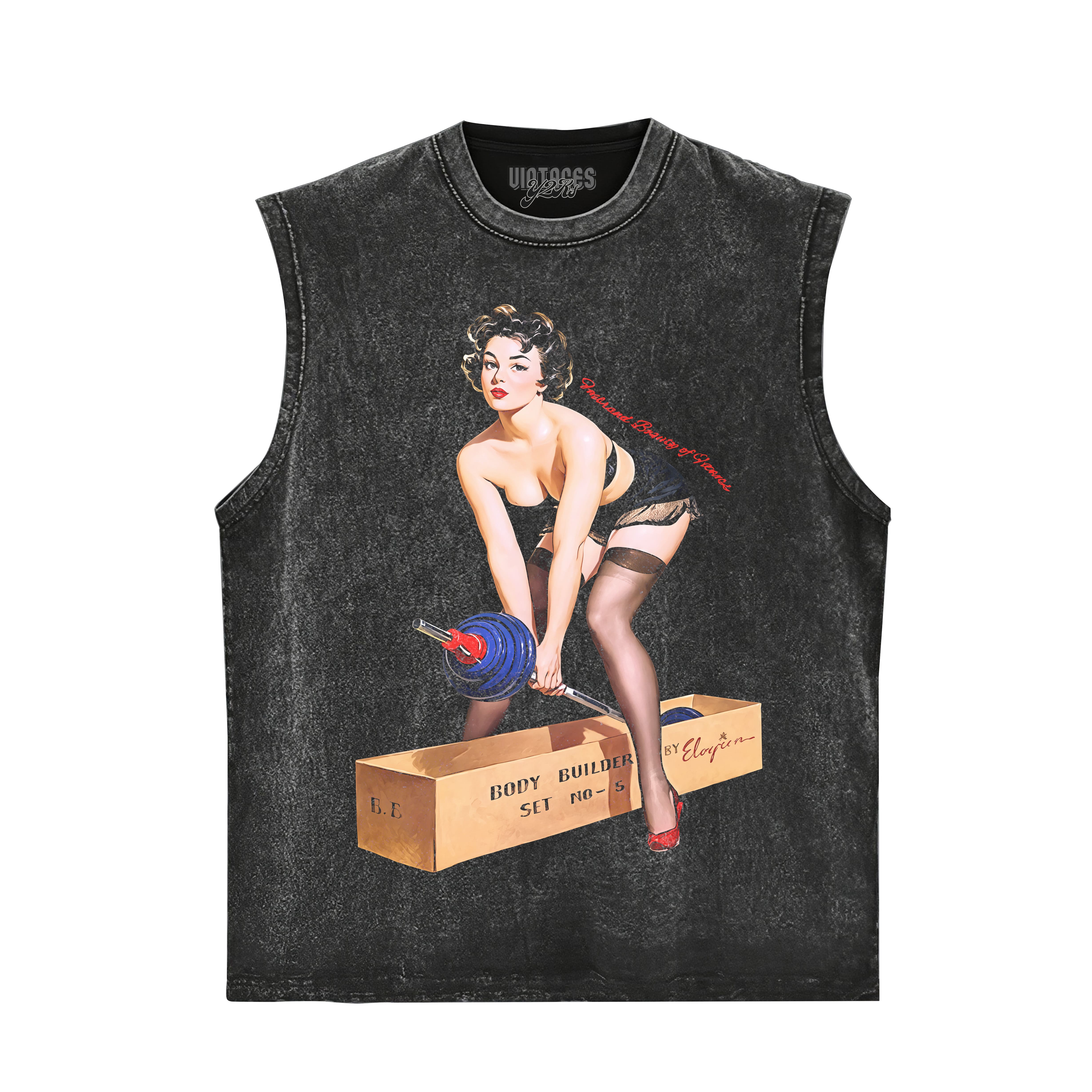 RETRO PIN-UP BODYBUILDER TANK TOP & TEE & LONG SLEEVE & LAYERED LS & HOODIE