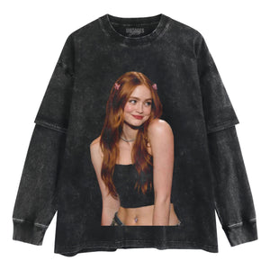 SADIE SINK TANK TOP & TEE & LONG SLEEVE & LAYERED LS & HOODIE