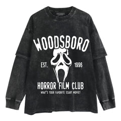 SCREAM 7 - WOODSBORO HORROR FILM CLUB SCREAM LAYERED LONG SLEEVE