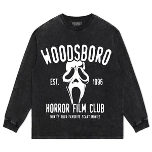 SCREAM 7 - WOODSBORO HORROR FILM CLUB SCREAM TEE & LS & HOODIE