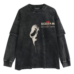 SCREAM 7 VINTAGE LAYERED LONG SLEEVE