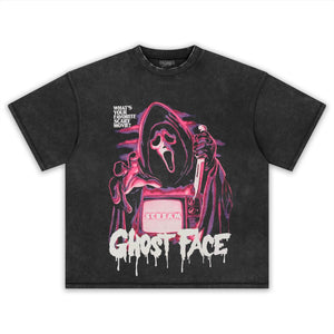 SCREAM GHOST FACE PINK TV TEE & LS & HOODIE
