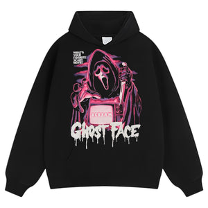 SCREAM GHOST FACE PINK TV TEE & LS & HOODIE