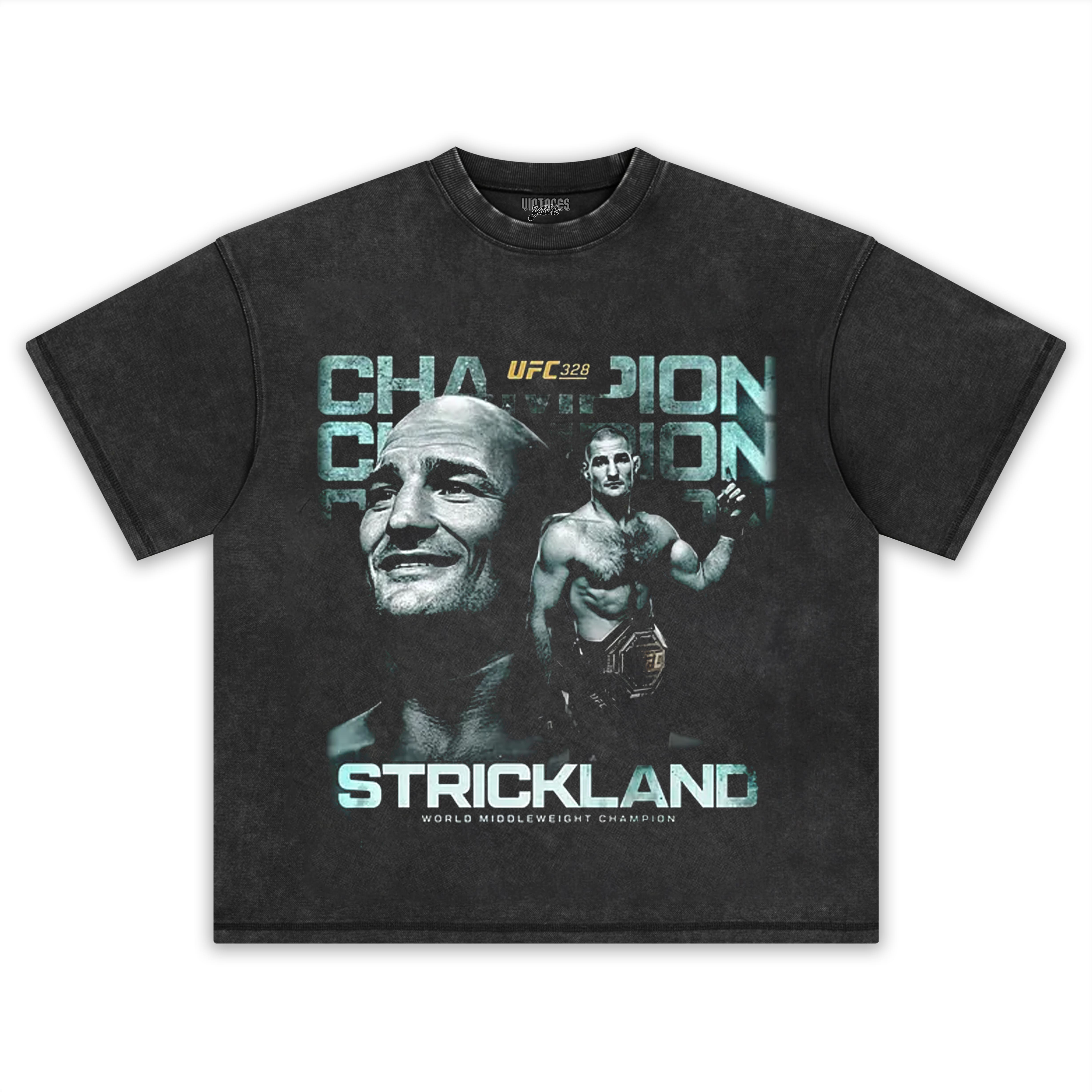 SEAN STRICKLAND CHAMPION V4 TANK TOP & TEE & LONG SLEEVE & LAYERED LS & HOODIE