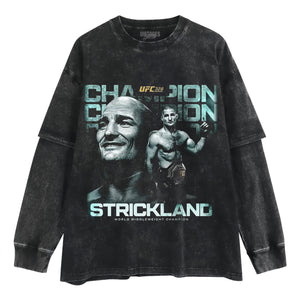 SEAN STRICKLAND CHAMPION V4 TANK TOP & TEE & LONG SLEEVE & LAYERED LS & HOODIE