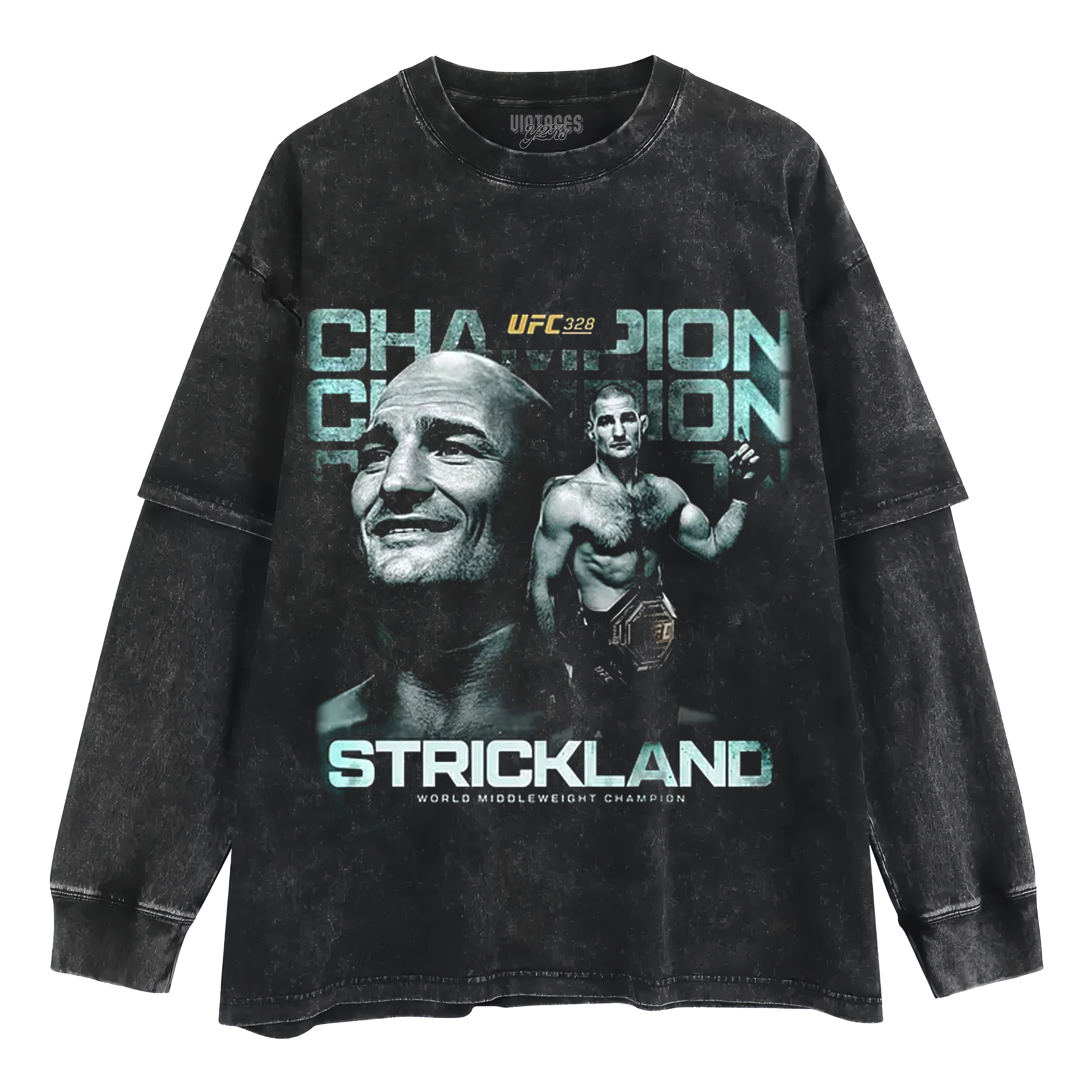 SEAN STRICKLAND CHAMPION V4 TANK TOP & TEE & LONG SLEEVE & LAYERED LS & HOODIE