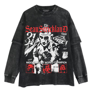 SEAN STRICKLAND FIGHTER TANK TOP & TEE & LONG SLEEVE & LAYERED LS & HOODIE